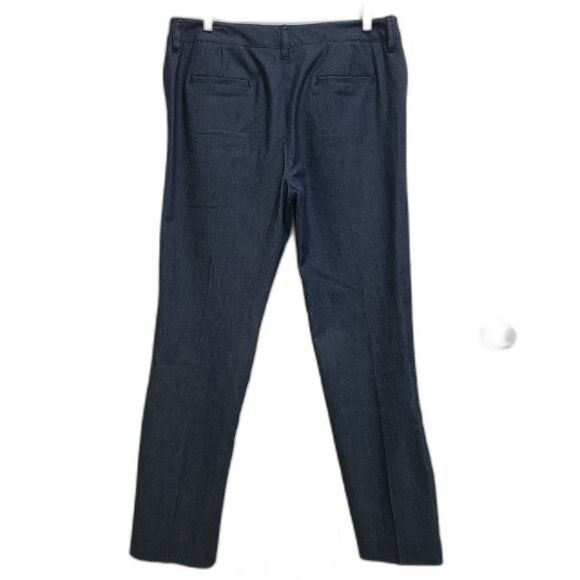 Larry Levine Jeans Womens 10 Black Dark Wash Denim Straight Leg Stretch Casual - Picture 2 of 4